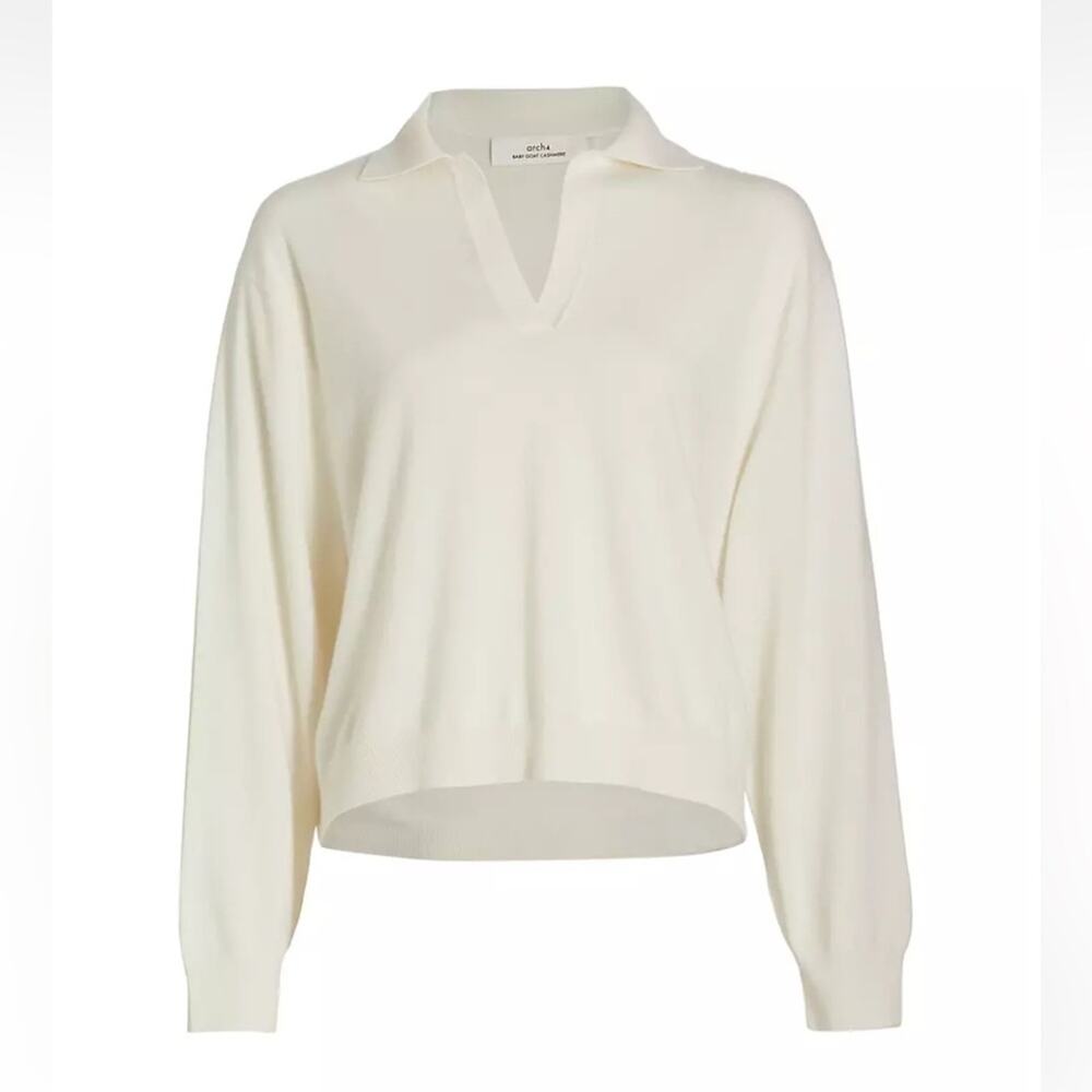 arch4 Oxford Cashmere Polo Sweater